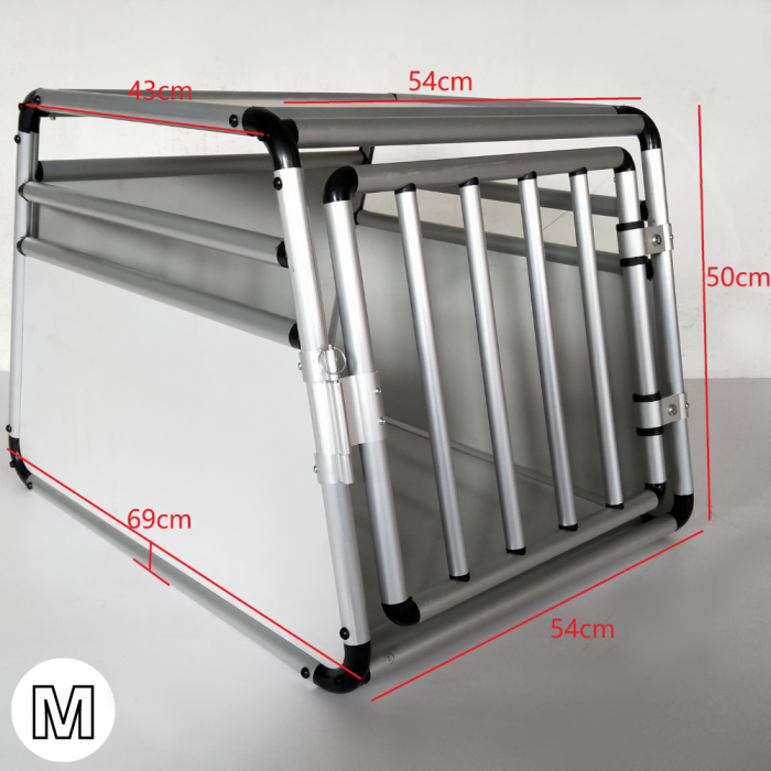 CAR BENCH ALUMINUM - STURDY TRAVEL BENCH - ROUND TUBES - LIGHT GREY