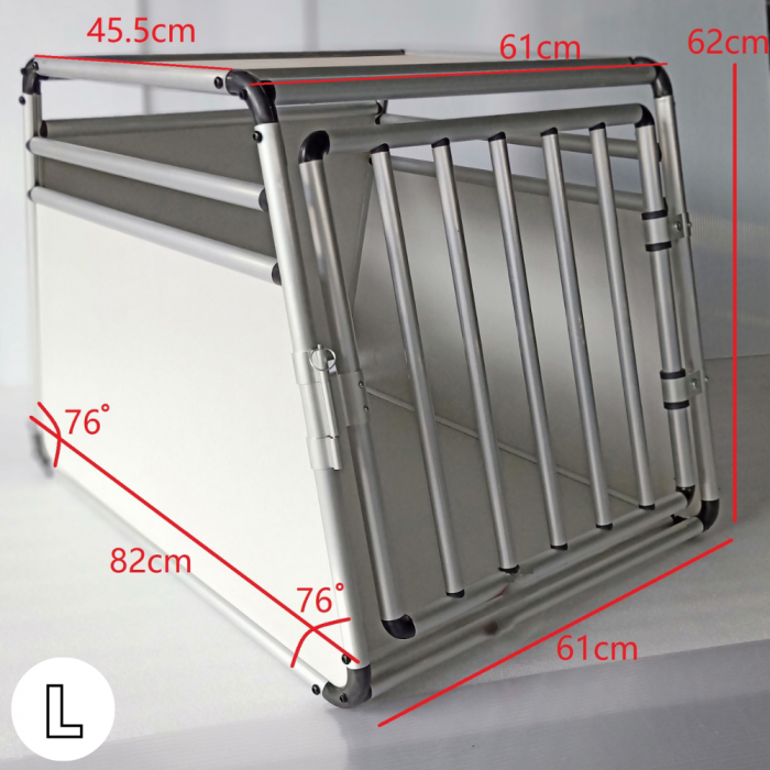 CAR BENCH ALUMINUM - STURDY TRAVEL BENCH - ROUND TUBES - LIGHT GREY
