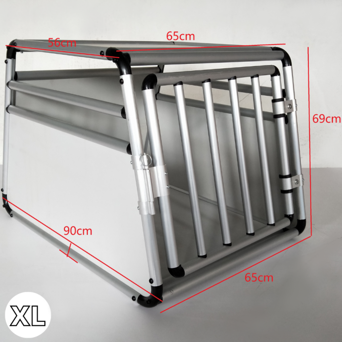 CAR BENCH ALUMINUM - STURDY TRAVEL BENCH - ROUND TUBES - LIGHT GREY