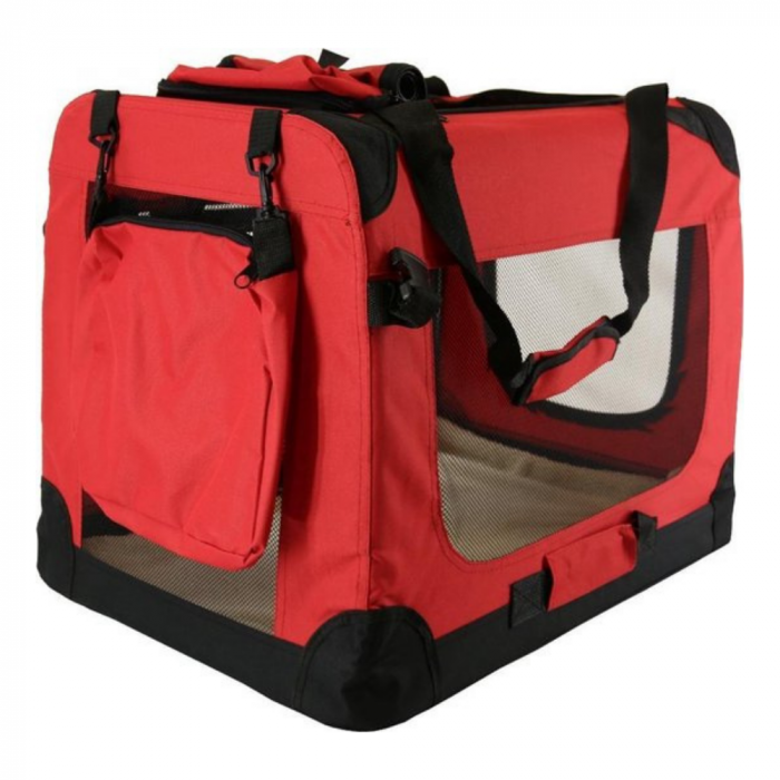 NYLON TRAVEL BENCH - RED - FOLDABLE