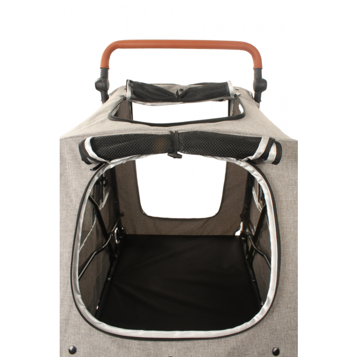 DOG BUGGY BIG SMART - GREY - 4 WHEELS - 40 KILOS LOAD CAPACITY