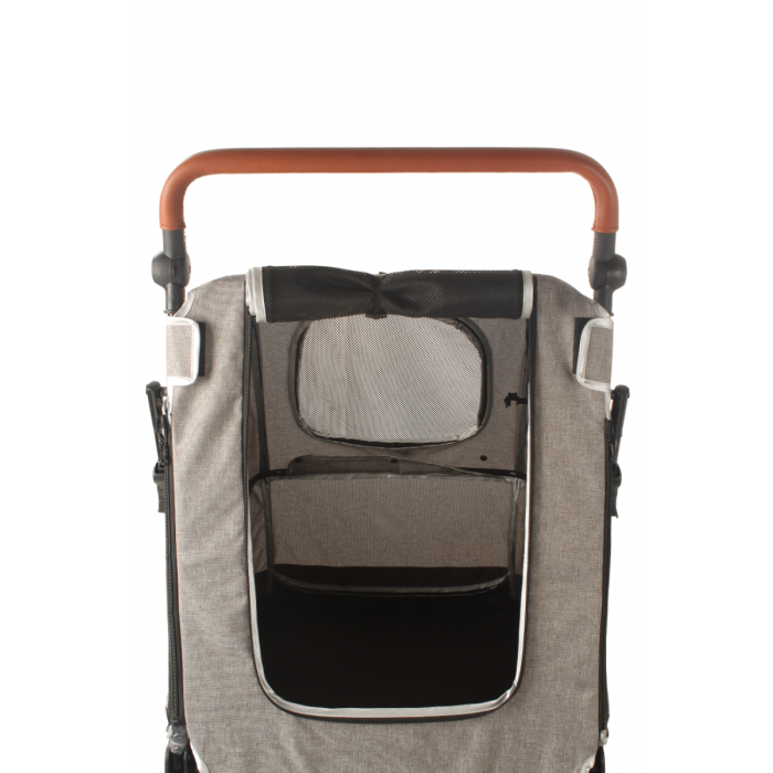 DOG BUGGY BIG SMART - GREY - 4 WHEELS - 40 KILOS LOAD CAPACITY