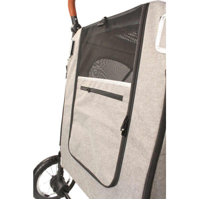 DOG BUGGY BIG SMART - GREY - 4 WHEELS - 40 KILOS LOAD CAPACITY