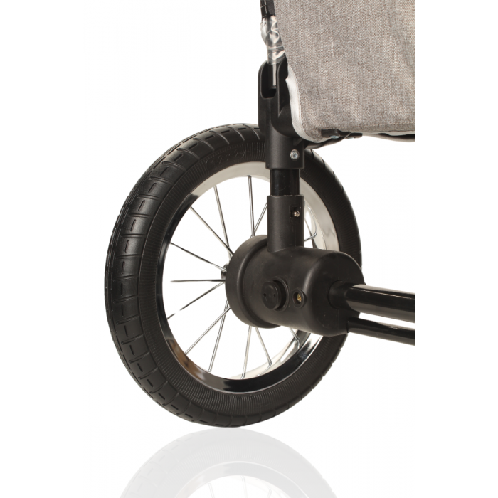 DOG BUGGY BIG SMART - GREY - 4 WHEELS - 40 KILOS LOAD CAPACITY