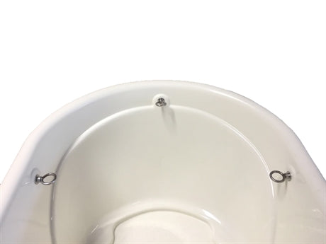 Plastist vanni roostevabast terasest jalad