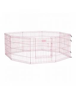 Kutsikaaedik metallist 60cm roosa
