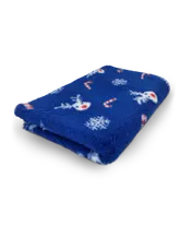 Christmas DryBed VetBed Reindeer Blue