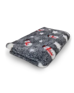 Christmas DryBed VetBed SnowMan Grey