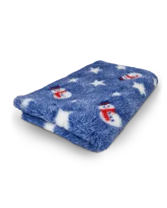 Christmas DryBed VetBed SnowMan Blue