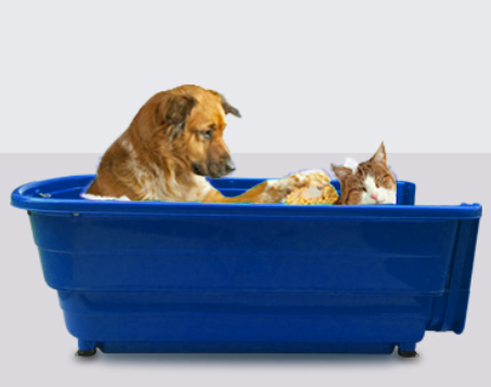 Plastic Dog Bath Large with Ramp