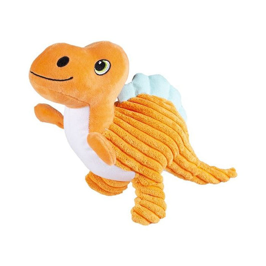 PLÜÜS DINO ANKYLOSAURUSE CORDEROY - ORANŽ - 33 X 9 X 20 CM
