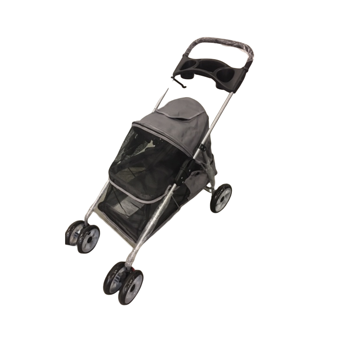 DOG BUGGY 4 WHEELS ANTHRACITE 94 X 46 X 91.5 CM