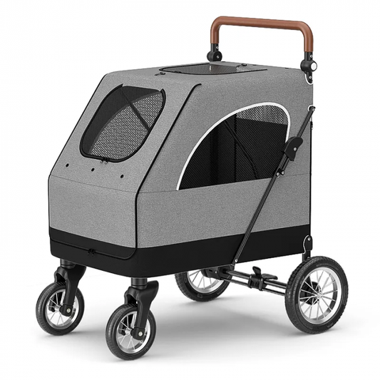 DOG BUGGY BIG SMART - GREY - 4 WHEELS - 40 KILOS LOAD CAPACITY