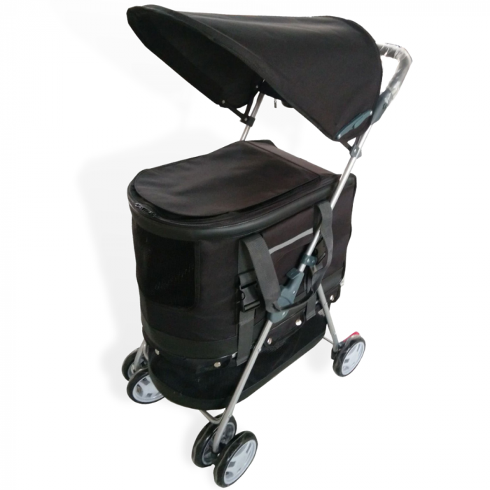 DOG BUGGY EXCELLENT - REMOVABLE LIVING AREA - BLACK